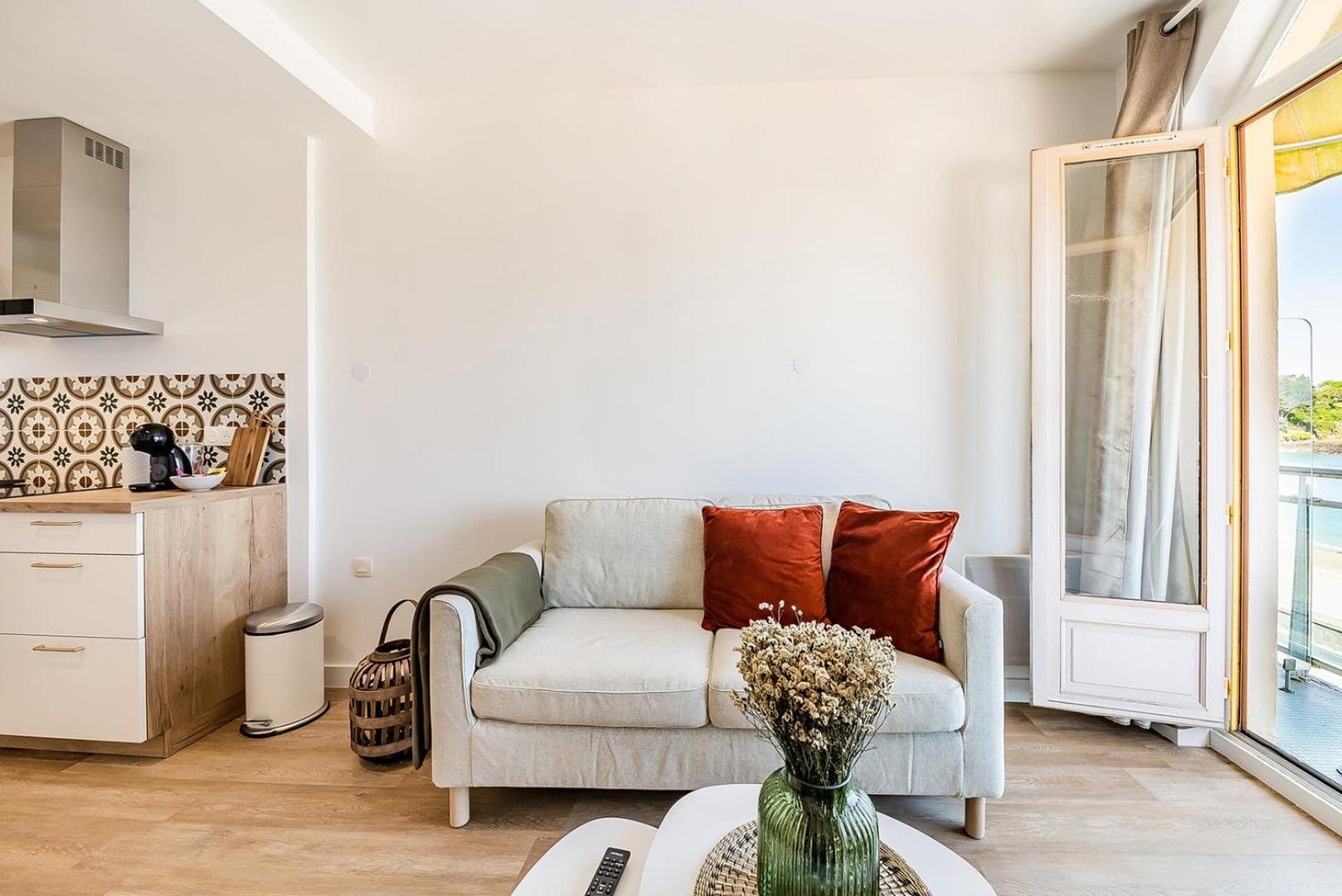 Les Pieds Dans L'Eau - Appartment 1 - Vue Mer Cancale Extérieur photo